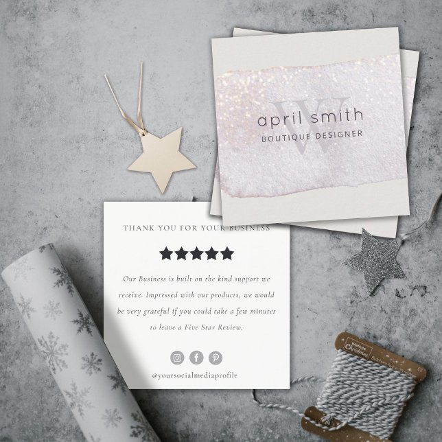 Begäran om granskning av Lilac-penseltömningsmunog Fyrkantigt Visitkort (Skapare uppladdad)