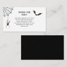 Begäran om Halloween Baby Shower Bok Tilläggskort