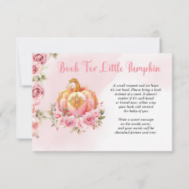 Begäran om Halloween Little Pumpkin Baby Shower Bo Tack Kort