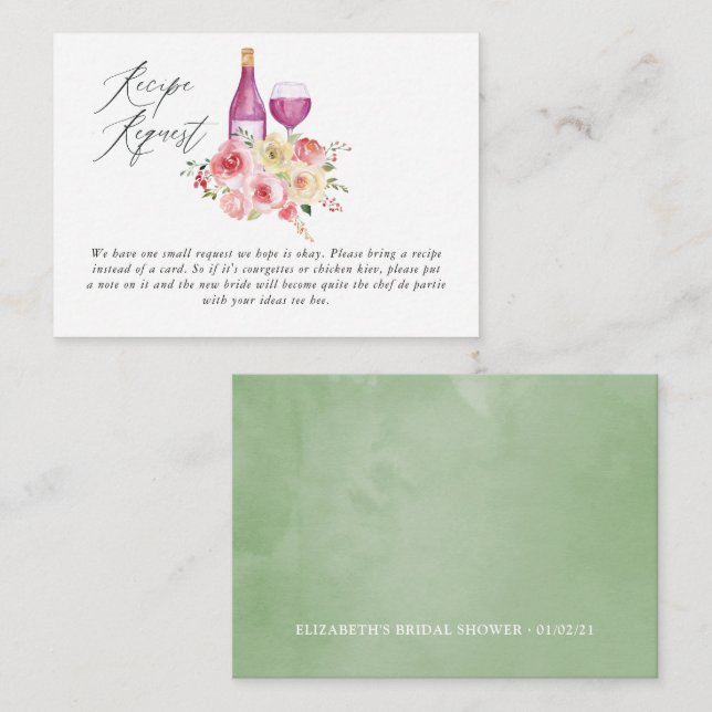 Begäran om hämtning av recept för Möhippa Vin Tilläggskort (Fram/baksida)