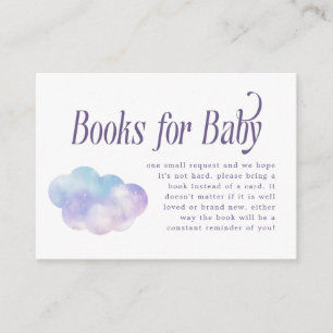 Begäran om Heaven Sent Girl Baby Shower Bok Tilläggskort