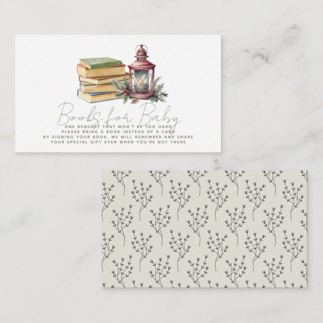 Begäran om Helgdag Lantern & Bokar Bok Tilläggskort (Fram/baksida)