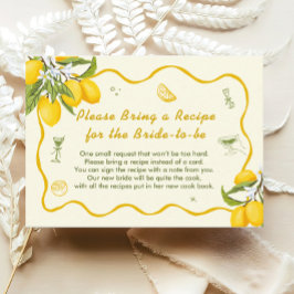 Begäran om Lemon Main Squeeze Möhippa Recipe Tilläggskort