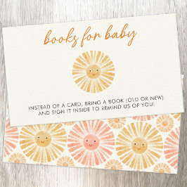 Begäran om Little Sunshine Baby Shower Bok Tilläggskort