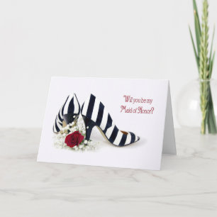 Begäran om maid of honor inbjudan
