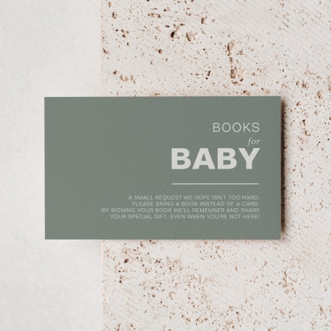 Begäran om minimalistisk babyvy för Grönt Bok Tilläggskort (Skapare uppladdad)