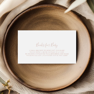 Begäran om minimalistiskt babyprogram för Bok i Ro Tilläggskort