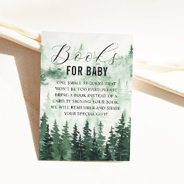 Begäran om Misty Forest Baby Shower Bok Tilläggskort