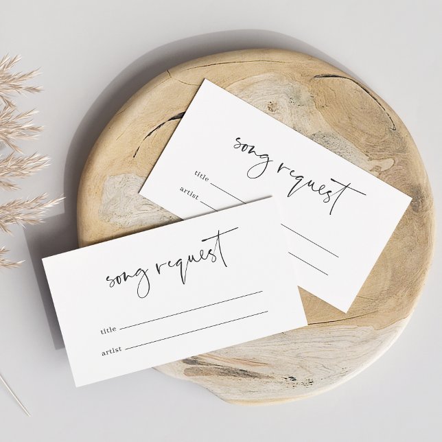 Begäran om modern minimalistisk vigselföreläsnings tilläggskort (Skapare uppladdad)