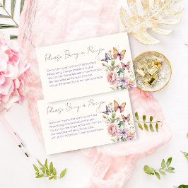 Begäran om möhippa av Butterflulies-blommigt Tilläggskort