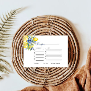 Begäran om möhippa av Lemon Blue Blommigt Tilläggskort