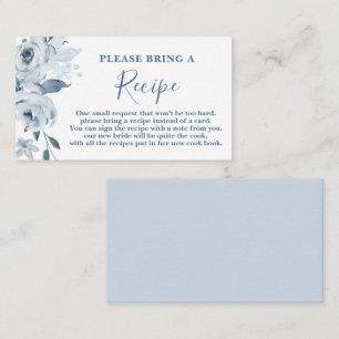 Begäran om Möhippa för DustyBlue-Blommigt Tilläggskort
