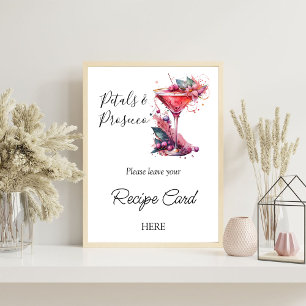 Begäran om Möhippa för hämtning av Petal Prosecco- Poster