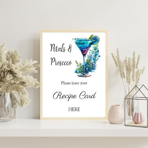 Begäran om Möhippa för hämtning av Petal Prosecco- Poster