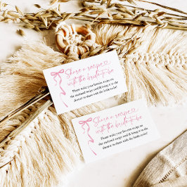 Begäran om mottagning av Möhippa för rosa Bow Tilläggskort