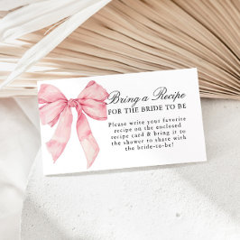 Begäran om mottagning av Möhippa för rosa Bow Tilläggskort