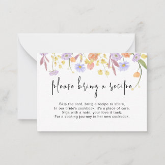 Begäran om mottagning av Möhippa för Wildblomma Anteckningskort