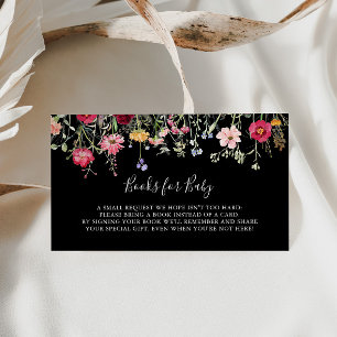 Begäran om multifärgad Wildblommes babyskor Bok Tilläggskort