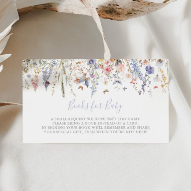 Begäran om multifärgad Wildblommes babyskor Bok Tilläggskort (Skapare uppladdad)