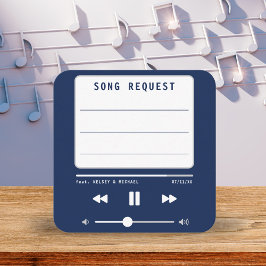 Begäran om Music MP3 Player Blue Bröllop Sång Tilläggskort