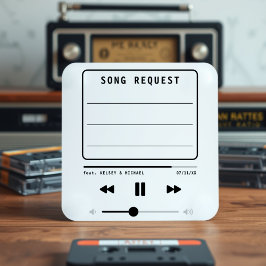 Begäran om Music MP3 Player White Bröllop Sång Tilläggskort