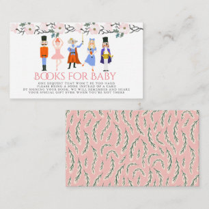 Begäran om Nutcracker Rosa Baby Shower Bok Tilläggskort