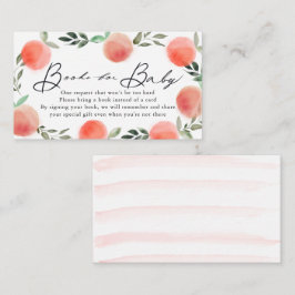 Begäran om Peach Wansen Baby Shower Bok Tilläggskort