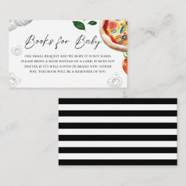 Begäran om Pizza Baby Shower Bok Tilläggskort