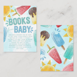 Begäran om Popsicle Baby Shower Bok Tilläggskort
