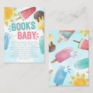 Begäran om Popsicle Baby Shower Bok Tilläggskort