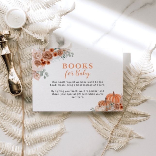 Begäran om Pumpkin Baby Shower Fall Baby Shower Bo Tilläggskort (Skapare uppladdad)