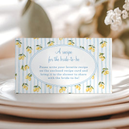 Begäran om recept på Lemon Blue Italias Möhippa Tilläggskort