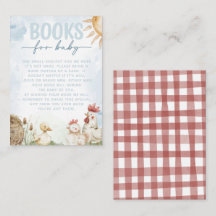 Begäran om Red Barn Farm Animal Baby Shower Bok