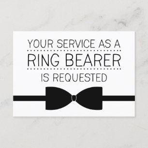 Begäran om ring Bearer   Marskalkar Inbjudningar