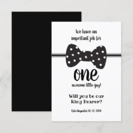 Begäran om ringbärare med fluga inbjudningar