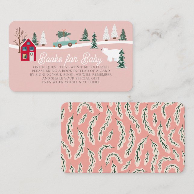 Begäran om Rosa av babybabykläder för helgdag/bybo Tilläggskort (Fram/baksida)