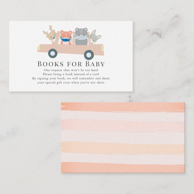 Begäran om Rosa av Bok på Woodland Animals Tilläggskort (Fram/baksida)