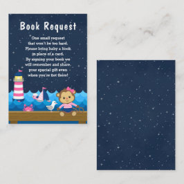 Begäran om Rosa av Nautical Girl Monkey och Navy B Tilläggskort