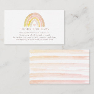 Begäran om Rosa för vattenfärgen Mute Rainbow Bok Tilläggskort