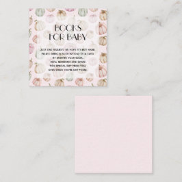 Begäran om rosa Pumpkins Girl Baby Bok Tilläggskort