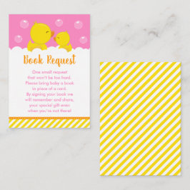 Begäran om Rubber Ducky Gult och Rosa Bok Tilläggskort