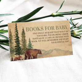 Begäran om Rustic Mamma & Baby Bear Bok Tilläggskort