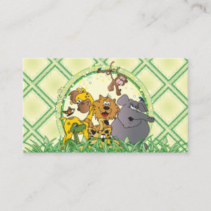 Begäran om Safari Jungle Animals Baby Shower Bok Tilläggskort