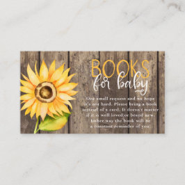 Begäran om Solrosbabyskor Bok Tilläggskort