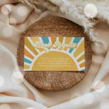 Begäran om Solskine Baby Shower Boho Retro Bok