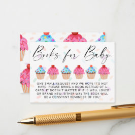 Begäran om Sweet Cupcoa Gender Reveal Bok Tilläggskort