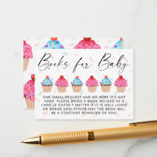 Begäran om Sweet Cupcoa Gender Reveal Bok Tilläggskort