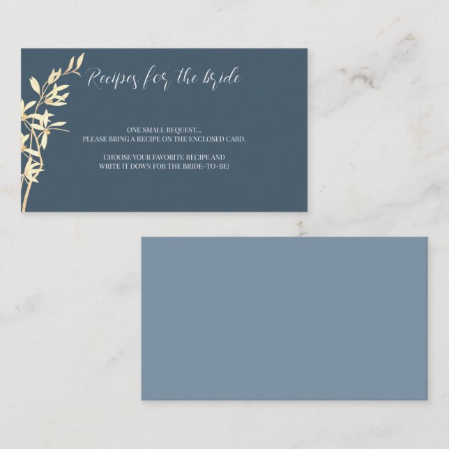 Begäran om Symphony Recipe för tidslös Blommigt Anteckningskort (Fram/baksida)