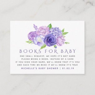 Begäran om Ultra Violet Watercolor Blommigt Baby B Tilläggskort