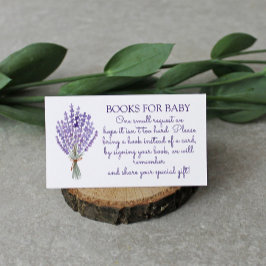 Begäran om Watercolor Lavender Bouquet Bok Tilläggskort